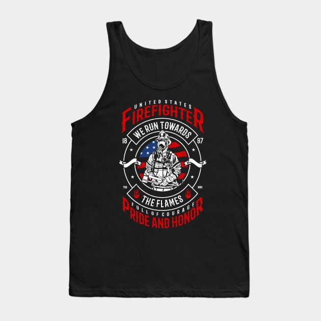 Fire Fighter Tank Top by Carlosj1313